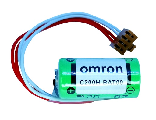 [2835] Pila Batería Omron C200H-BAT09 3V 1800mAh Conector Marrón 4 Pines JST