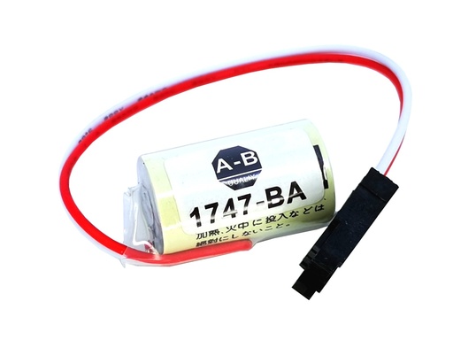 [2844] Pila Batería Allen Bradley Bulletin 1747-BA LOGIX5000 14250 CR14250SE-R Conector Negro w