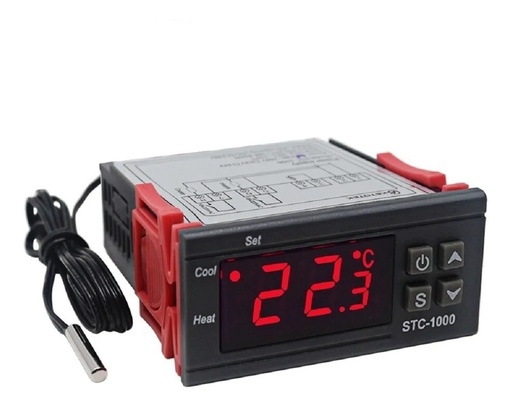 [2876] Controlador De Temperatura Termostato Digital 12v Sct-1000 Calefacción / Refrigeración Incubadora Terrario Invernadero