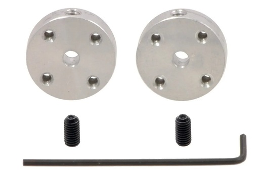 [2884] Cople Universal Aluminio Pololu Acoplamiento Eje 3mm 4-40