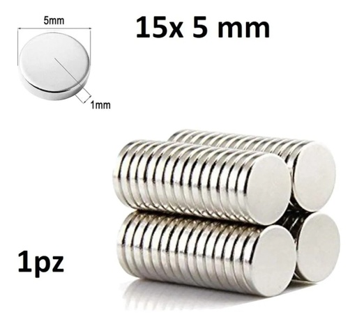 [2960] Imán De Neodimio 15x5mm Redondo