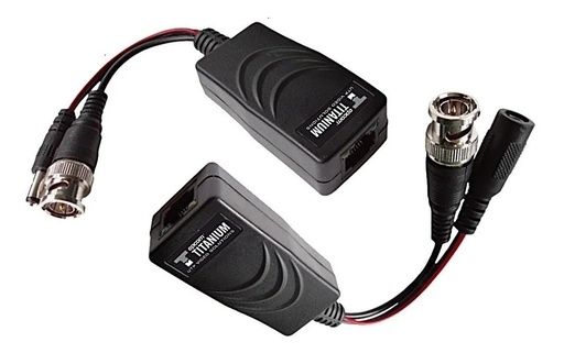 [2984] Tranceptores Balun Activos HD 12V/24V HD 4K 5MP TT-101PV Turbo Par Epcom