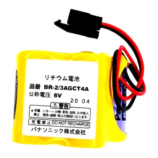 [2992] Pila Batería Panasonic BR-2/3AGCT4A 6V 2900mAh A98L-0031-0025 Conector Negro