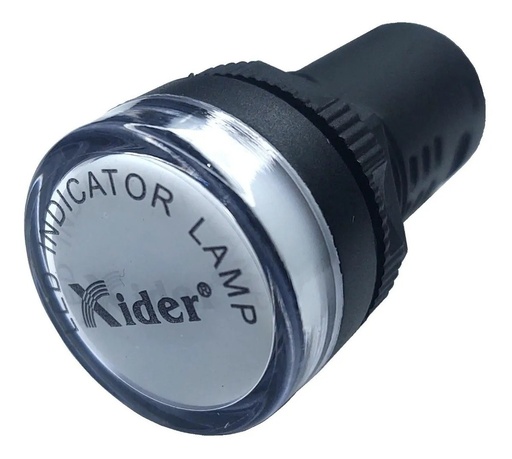 [2995] Lampara Indicadora Luz Piloto 24V DC/AC BLANCA Empotrable 22mm
