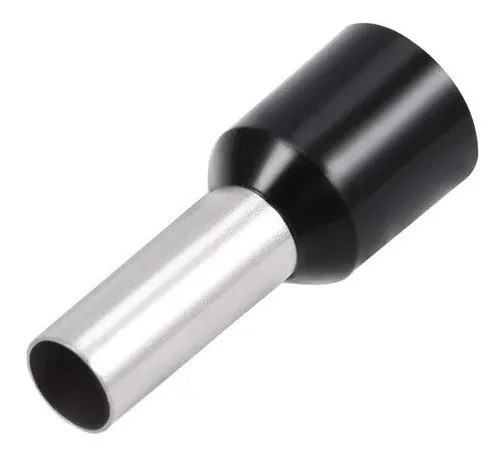 [3042] Terminales Ferrules Cal 10 AWG Cilíndricas Eléctricas Aisladas Cable E6010 NEGRO