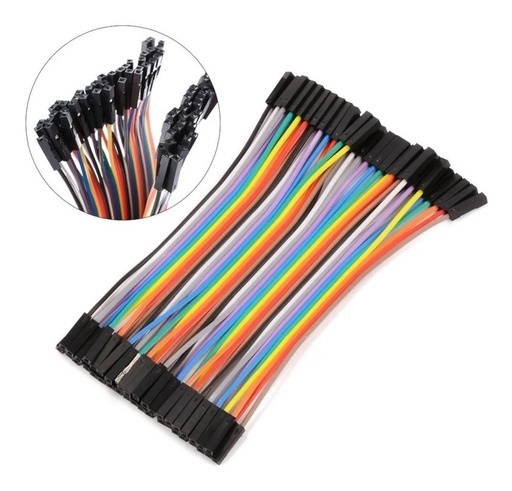 [3092] Cables Dupont Jumpers H/H 10cm Arduino Paquete De 10 Pzas