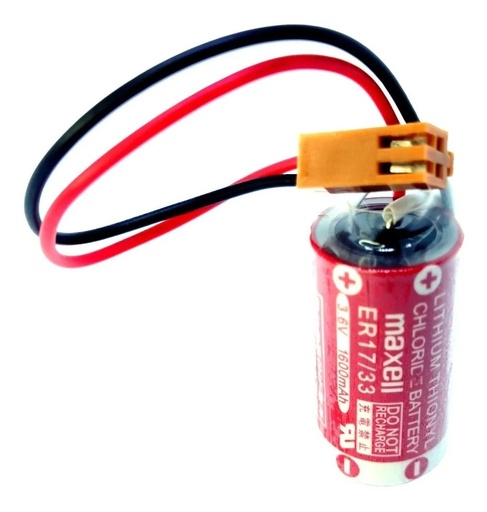 [3132] Pila Batería Maxell ER17/33 3.6V 1600mAh Conector Marrón