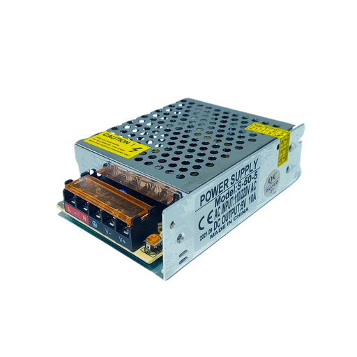 [3172] Eliminador Transformador Fuente Poder Driver 5V 10A 50W S-50-5 Tira Led