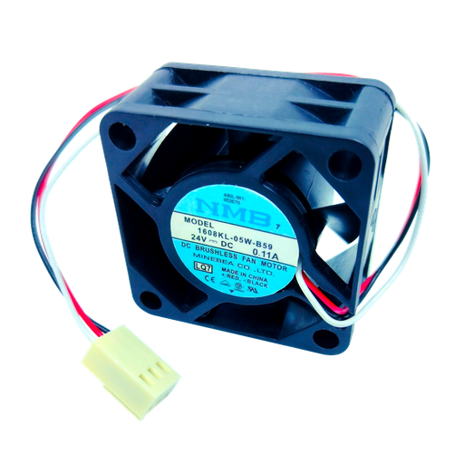 [3180] Ventilador NMB 1608KL-05W-B59 LQ7 A90L-0001-0528 24V 0.11A 40mm x 40mm x 20mm con conector blanco de 3 Pines