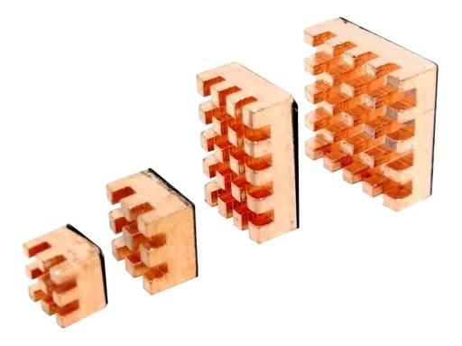 [3215] Kit 4 Disipadores de Calor de cobre Para Raspberry Pi 4