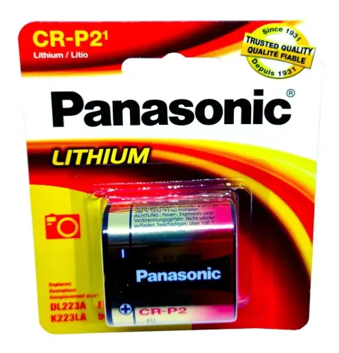 [3222] Pila Batería Panasonic CR-P2 2CP4036 CR-2PA/1B 6V 1550mAh