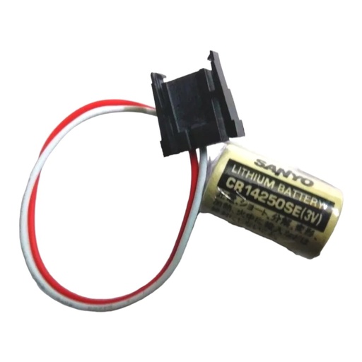 [3248] Pila Batería Sanyo 1747-BA 14250 CR14250SE-R 3.0V 850mAh 1/2AA Conector Negro W