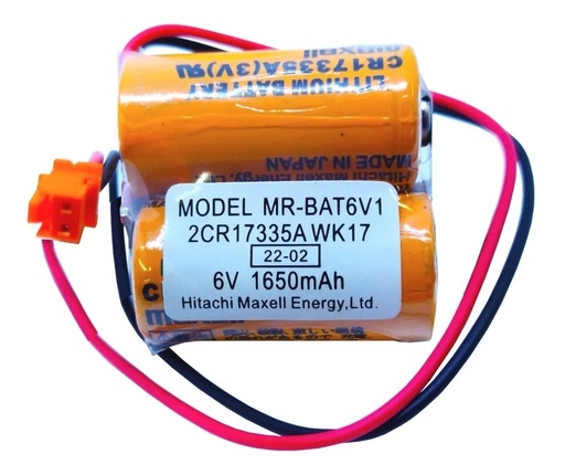 [3256] Pila Maxell MR-BAT6V1 17335 2CR17335A Conector Chico