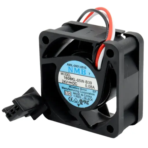 [3327] Ventilador NMB 1608KL-05W-B39 A90L-0001-0510 LQ4 24V 0.08A 40mm x 40mm x 20mm Conector Negro 3 Pines