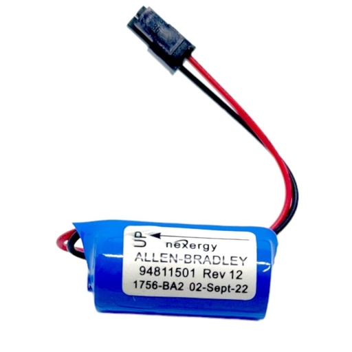 [3413] Pila Batería Allen Bradley Bulletin 1756-BA2 3V 1200mAh Conector Negro