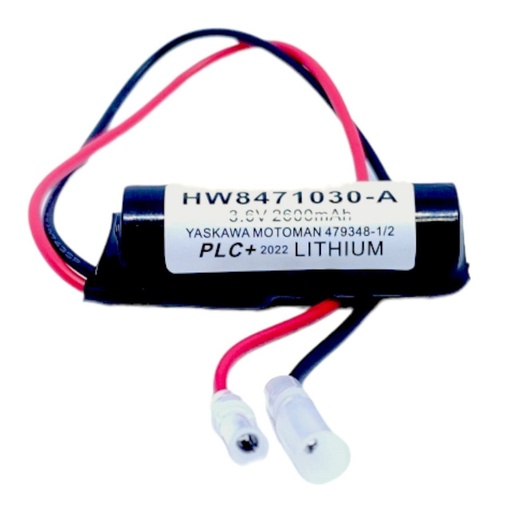 [3431] Pila Batería Yaskawa Motoman HW8471030-A 479348-1/2 3.6v 2600mAh 2 Terminales