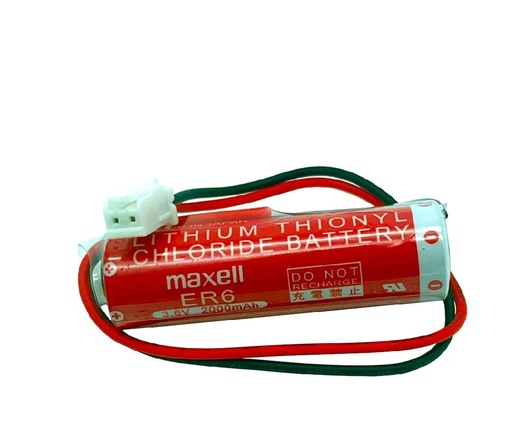 [4653] Pila Batería Maxell ER6 Fx 3.6V 2000mAh Conector Blanco Plc