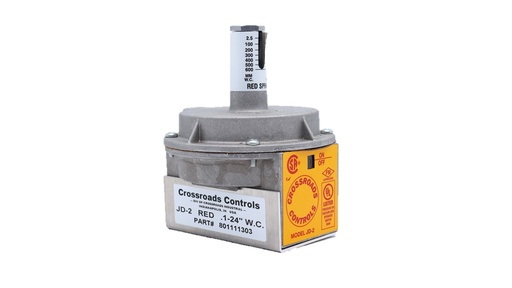 [4700] Crossroads Controls 801111303 jd-2-red Interruptor de presión .1 – 24" WC