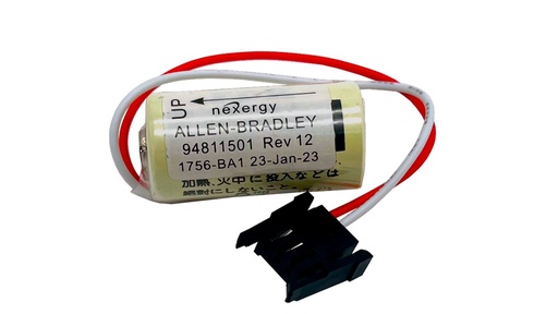 [4726] Pila Batería Allen Bradley Bulletin 1756-BA1 3V 1200mAh Conector Negro W