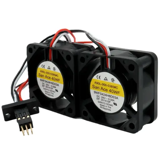 [4769] Ventilador Conjunto Sanyo Denki SanAce40WF 9WF0424H6D03A A90L-000-0385#C 24V 0.08A 40mm x 40mm x 20mm Conector Negro 6 Pines