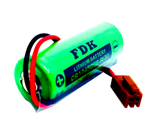 [4780] Pila Batería FDK FUJI 17450 Mod: CR17450SE-R A98L-0031-0012 3.0V 2500mAh Conector Marrón Sin Resistencia