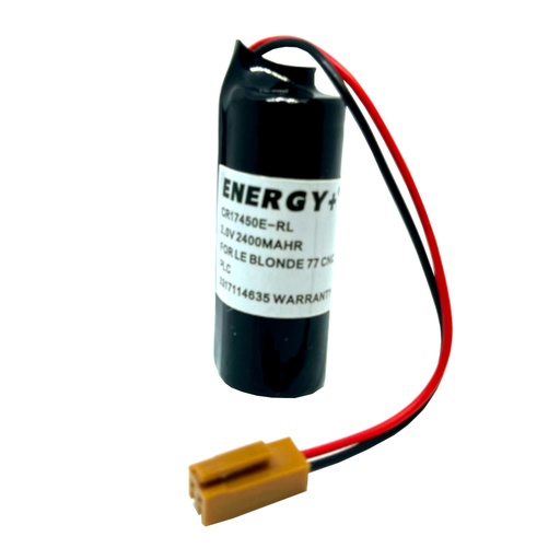 [4802] Pila Batería ENERGY+ CR17450E-RL Mod:A98L-0031-0012 3.0V 2400mAh Conector Marrón