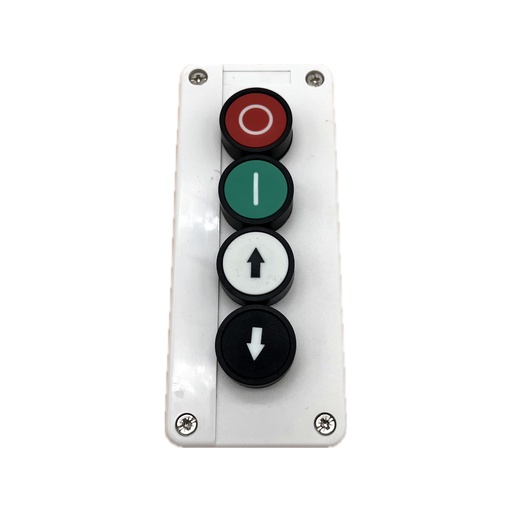 [4867] Botonera Industrial BX04-22M 4 Botones Pulsadores 400VAC 10A Arranque Paro Arriba Abajo