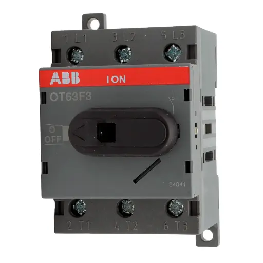 [4904] Interruptor Switch Seleccionador ABB OT63F3 1SCA105332R1001 600VAC 63A 2 Posiciones 3 Polos