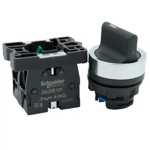 [4931] Interruptor Selector Conmutador Completo Schneider Electric XA2ED33 Ø 22mm 3 Posiciones 2 NO
