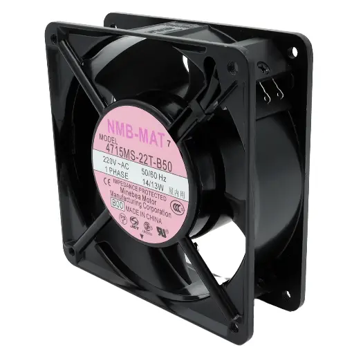 [4932] Ventilador NMB-MAT 4715MS-22T-B50 B00 4715MS22TB50 220V AC 14W / 13W 120mm x 120mm x 39mm Con Pines