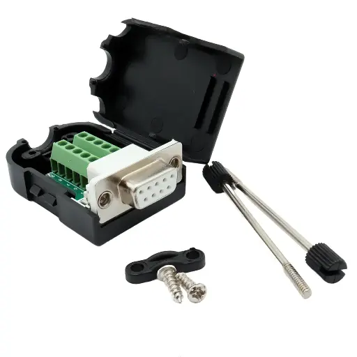 [4795] Adaptador Hembra DB9 RS232 Serial Terminal Con Clemas Conector
