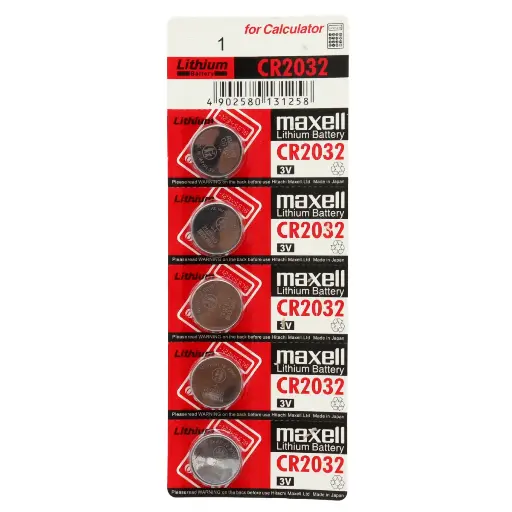 [4811] 5x Blister Pila Batería Maxell 2032 Mod CR2032 3V 225mAh Tipo Botón