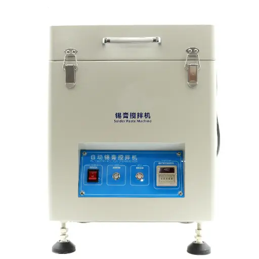 [5003] Máquina Mezcladora Automática de Pasta para Soldar ZB500S 2 Abrazaderas de Lata Display LED 110V