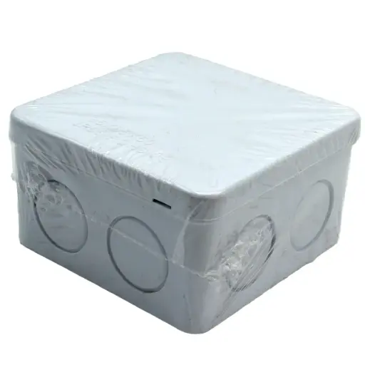 [5038] Caja De Conexiones De Plástico A Prueba De Humedad 8.5cm x 8.5cm x 5cm Color Blanco