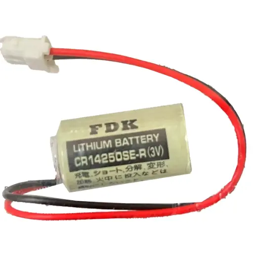 [5049] Pila Batería FDK FUJI 14250 CR14250SE 3V 850mAh Conector Blanco