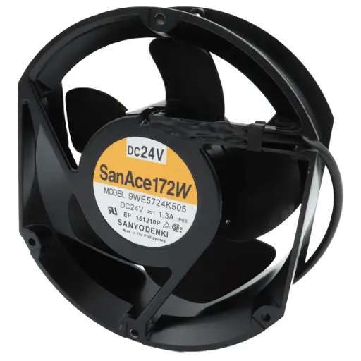 [5078] Ventilador Sanyo Denki SanAce172W 9WE5724K505 24VDC 1.3A 31.2W 175 x 58 x 155mm 5 Aspas 3 Cables IP68