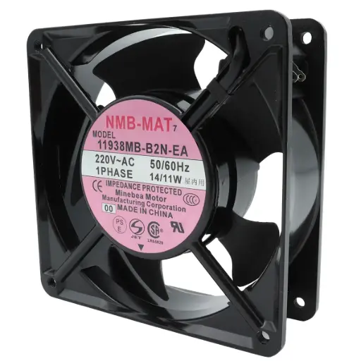 [5080] Ventilador NMB-MAT 11938MB-B2N-EA 00 220V AC 50/60Hz 14/11W 120 mm x 120 mm x 39 mm 2 Pines