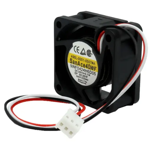 [5084] Ventilador Sanyo Denki SanAce40WF 9WF0424H6D05 A90L-0001-0507#A 24V DC Conector Blanco 3 Pines