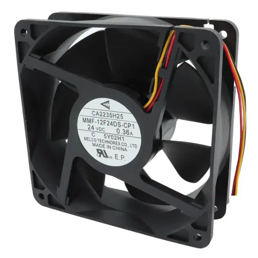 [5094] Ventilador Melco Technorex CA2235H25 MMF-12F24DS-CP1 24V DC 0.36A 120mm x 37mm