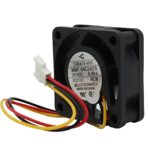 [5132] Ventilador MELCO TECHNOREX CB0479-H01 MMF-04C24DS 24V 0.09A 40mm x 40mm x15mm Conector Blanco 3 Pines Plano