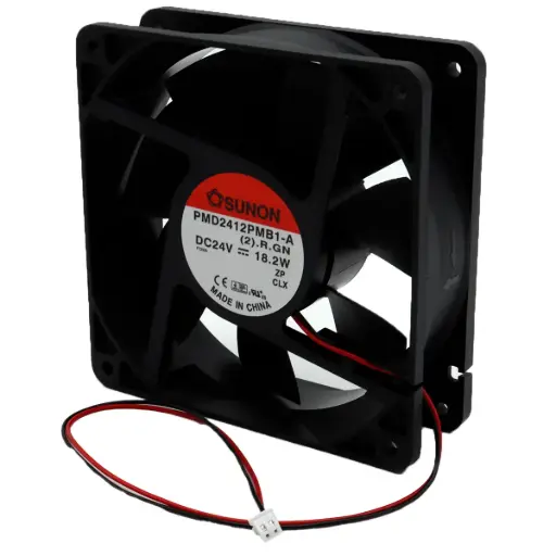 [5140] Ventilador SUNON PMD2412PMB1-A 24V DC 18.2W 120mm x 120mm x 38mm Conector Blanco Chico 2 Pines