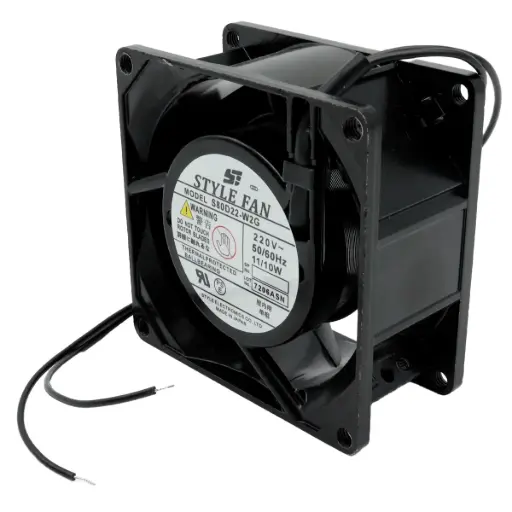 [5230] Ventilador Style Fan S80D22-W2G 220V AC 0.045A 10W 80mm x 80mm x 40mm Dos Cables