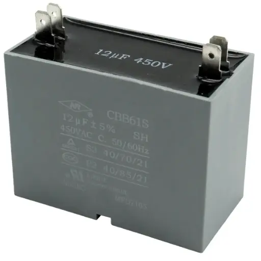 [5250] Capacitor Condensador Arranque CBB61S SH 12uF 5% 450V AC 50Hz / 60Hz