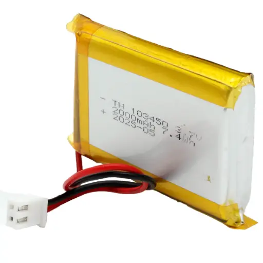 [5261] Pila Batería 103450 3.7V 2000mAh 7.4Wh LiPo Conector Blanco