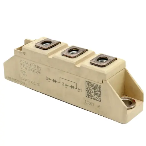[5266] Módulo de Diodos Semikron Semipack SKKD 100/16 230B1629 100A 1.35V 1.6kV 3 Pines