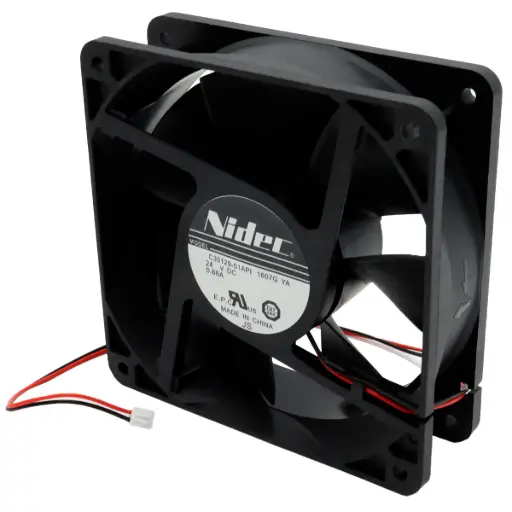 [5286] Ventilador Nidec C35129-51API 24V DC 0.68A 120mm x 120mm x 39mm Conector Blanco 2 Pines