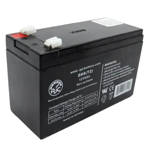 [5332] Pila Batería AJC D9S(T2) 12V 9Ah Ácido-Plomo Reemplazo Panasonic UP-PW1245P1 UPPW1245P1 UPS