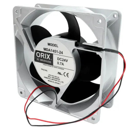 [5335] Ventilador Orix Fan MDA1451-24 MDA145124 24V DC 0.7A 16.8W 140 mm x 140 mm x 52 mm 2 Cables