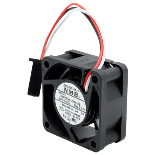 [5349] Ventilador NMB A90L-0001-0510 04020VA-24M-CL 01 24V DC 0.07A 40 mm x 40 mm x 20 mm Conector Negro 3 Pines