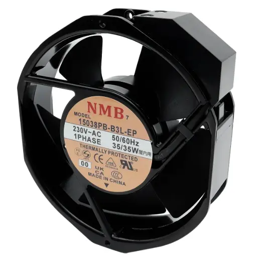 [5360] Ventilador NMB 15038PB-B3L-EP 00 230V AC 1 Fase 50/60Hz 35W 160 mm x 160 mm x 40 mm 2 Pines